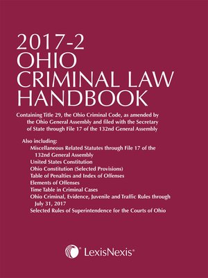cover image of Ohio Criminal Law Handbook